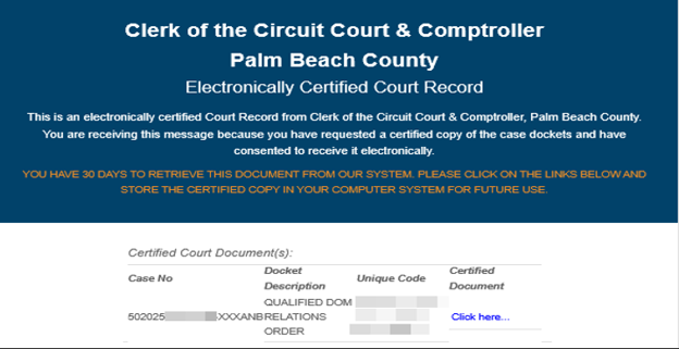 Certified Documents